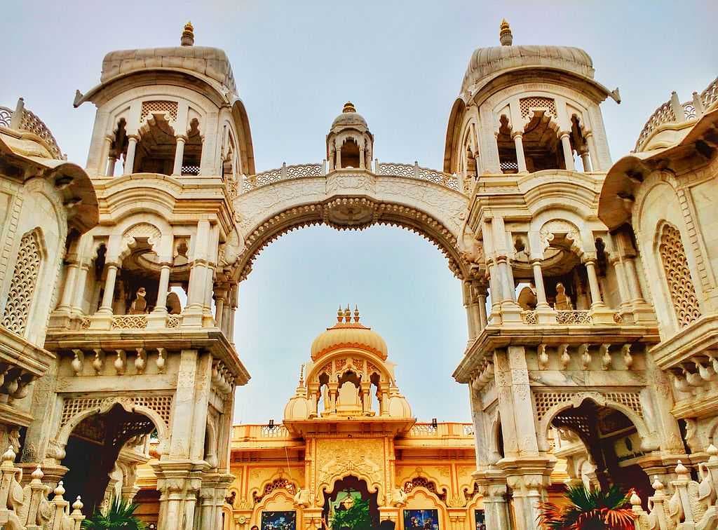 Entrance of ISCKON Temple in Vrindavan
