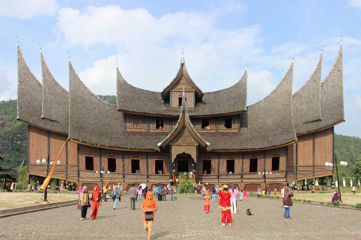 Pagaruyung Palace - 3-Storeyed Building Made of Wood