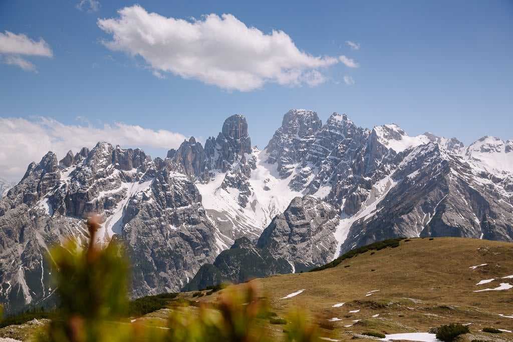 The beautiful scenery of Dolomites