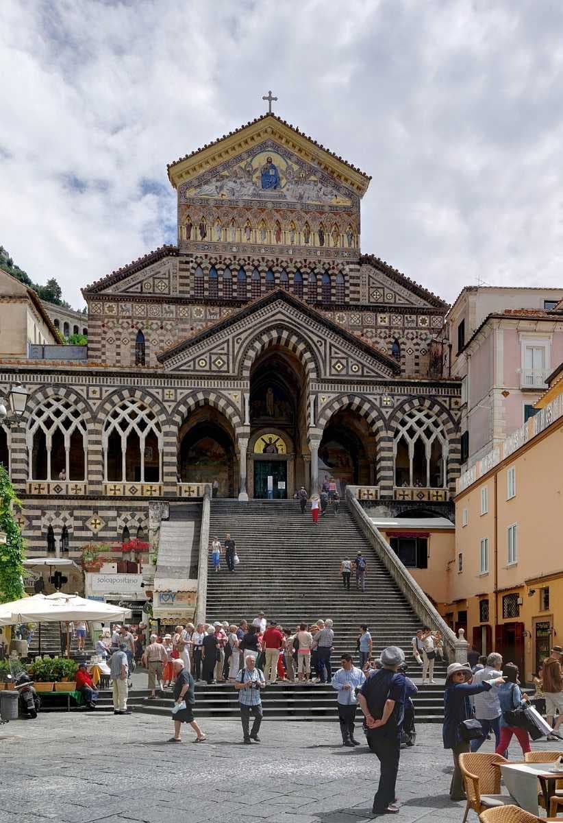 Duomo di Amalfi and the piazza.