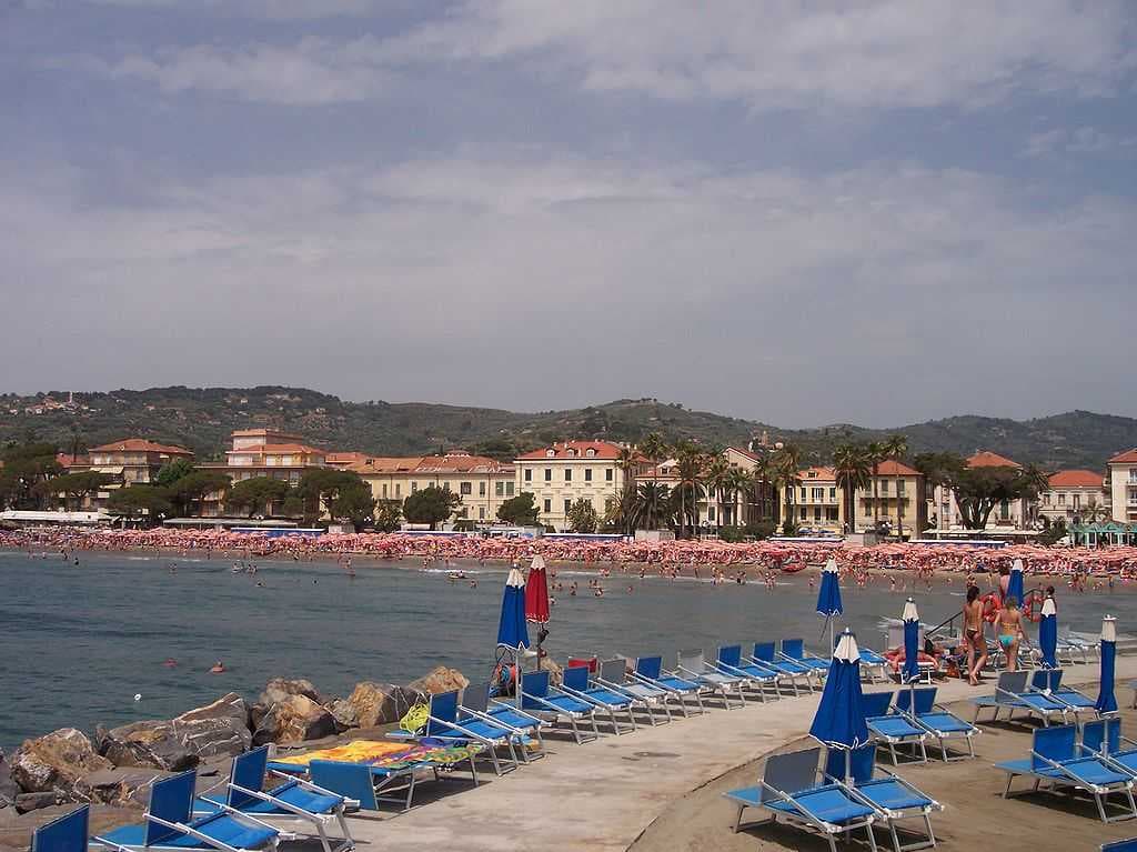 Beach in Diano Marina