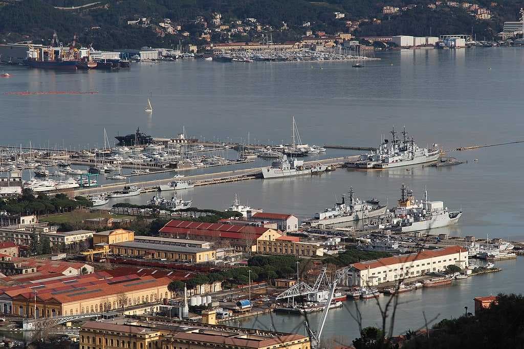 La Spezia port view