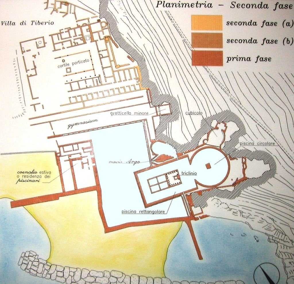 Map of Villa of Tiberius.