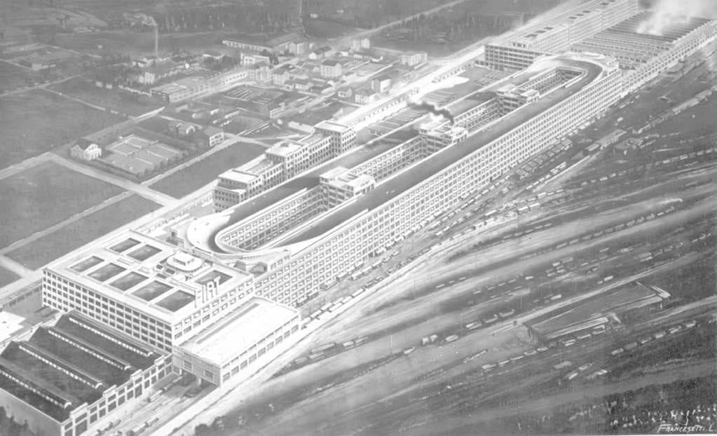 Fiat Lingotto factory in 1928
