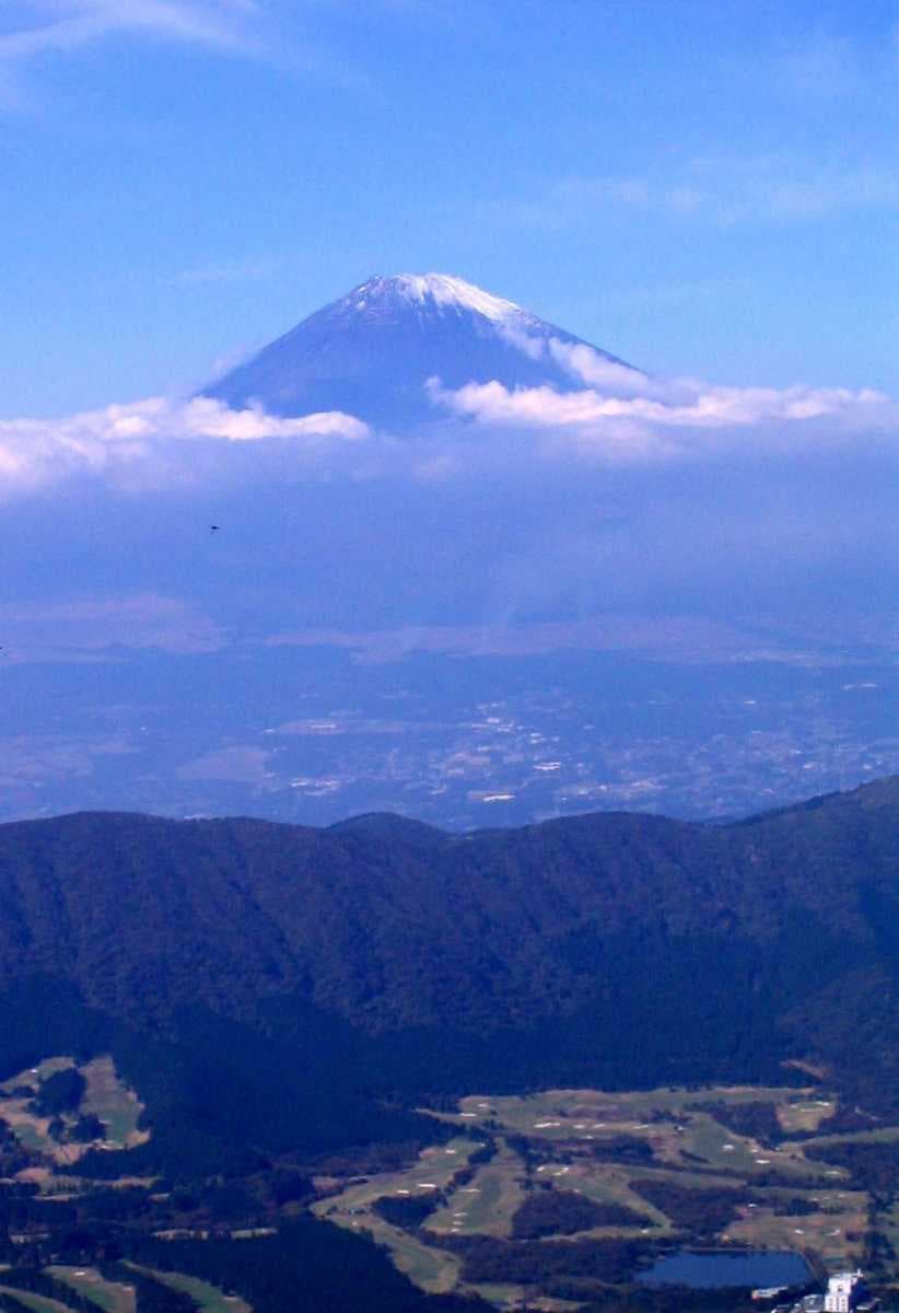 Mount Fuji from Mount Kami in the Fuji-Hakone-Izu National Park