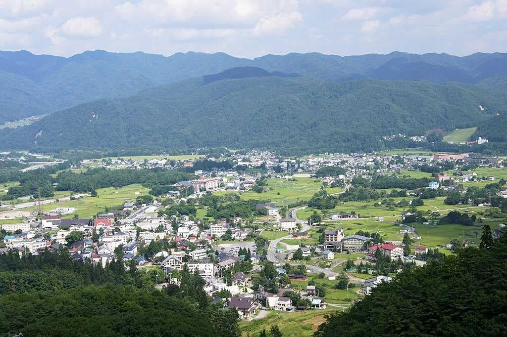 Hakuba Village view from Happo-one