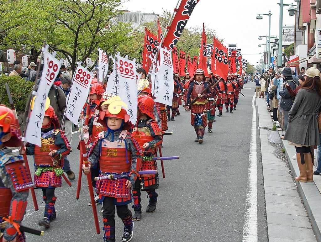 The parade during the Kamakura Festival