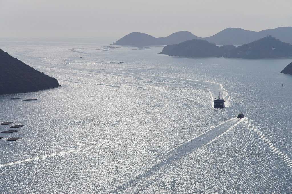 Hinase Island and Seto Inlandsea in Bizen