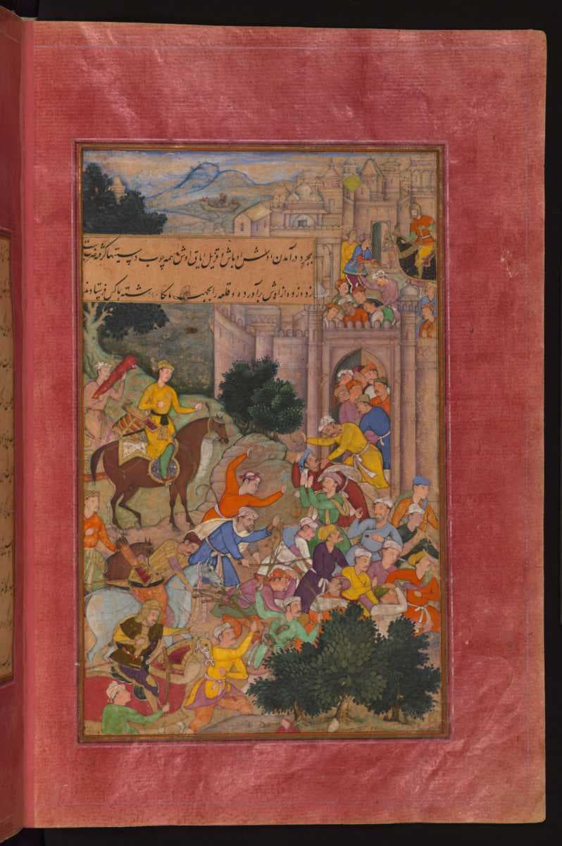 The inhabitants of Osh repulse the occupiers of their city and assist Babur.