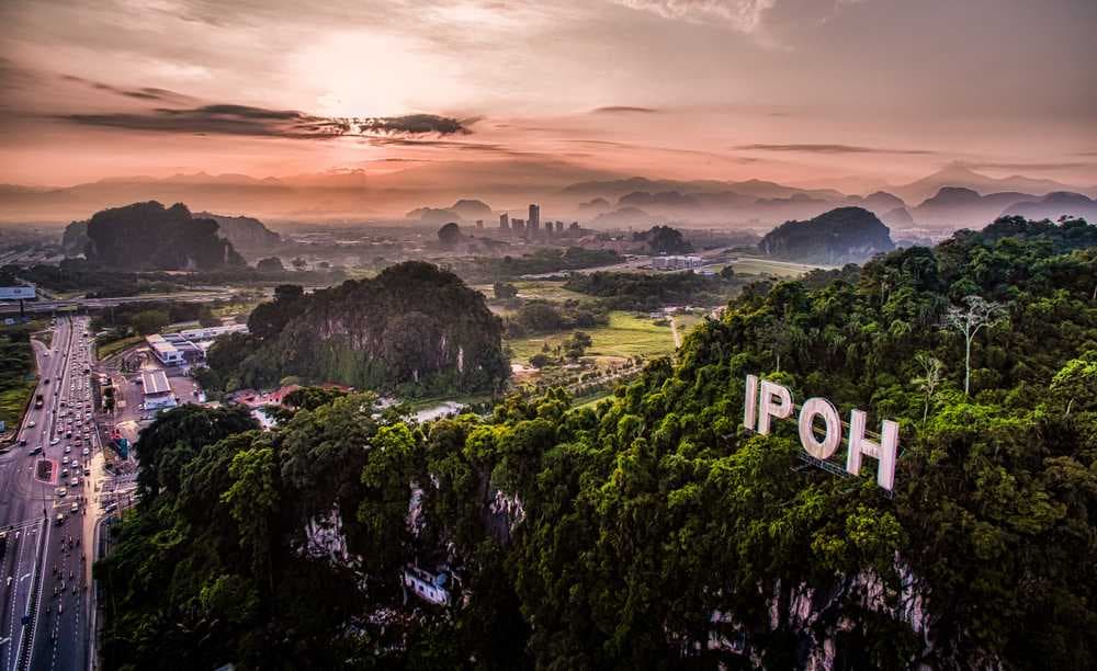Panoramic View of Ipoh Town