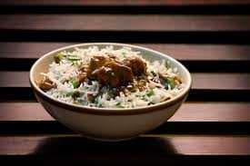 A picture of mushroom rice bowl