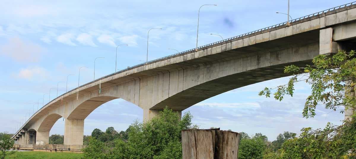 The Lanang Bridge in Sibu