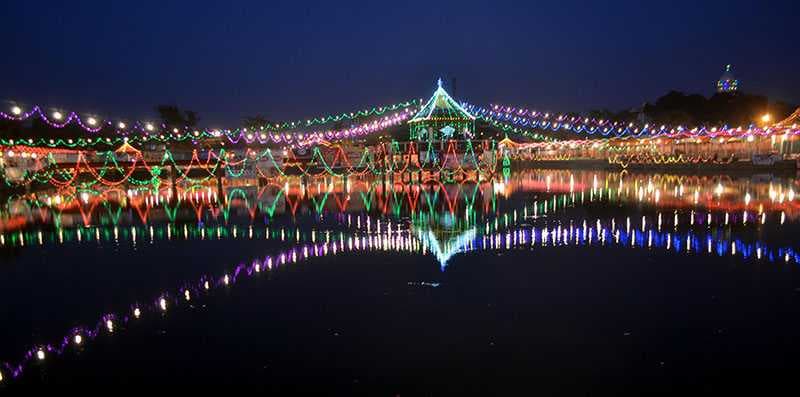 Beautifully Decorated Ghadiarwa Park During Chhat Festival