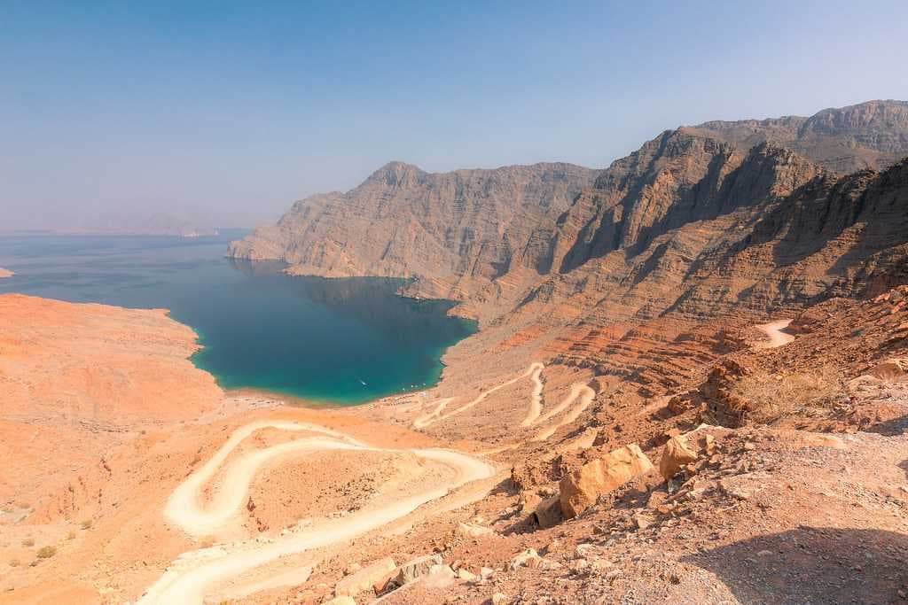 Aerial View of Musandam Peninsula