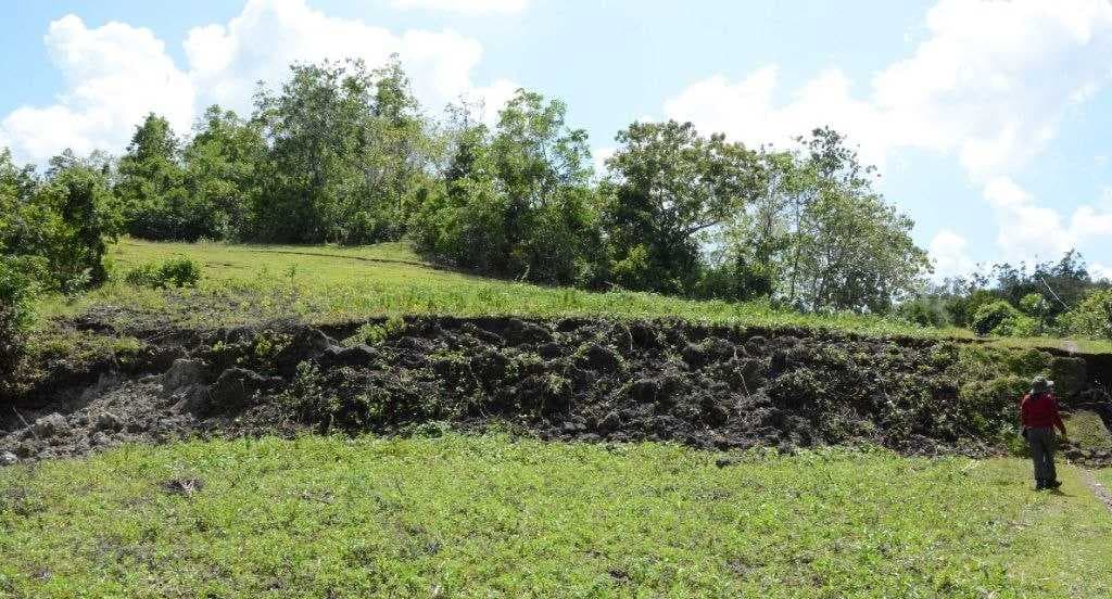 Part of the North Bohol Fault in Inabanga