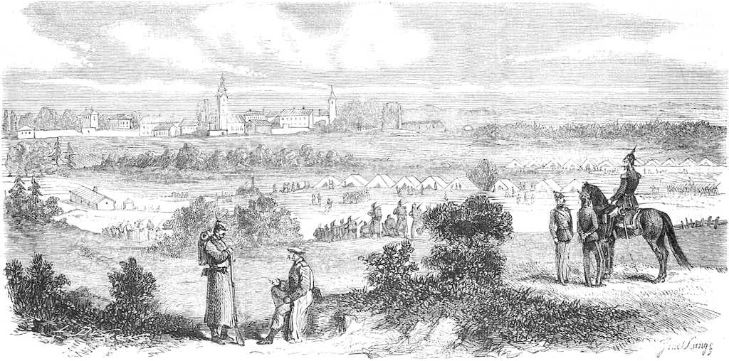 Camp of the Russian Imperial Army near Kielce during the January Uprising, 1863
