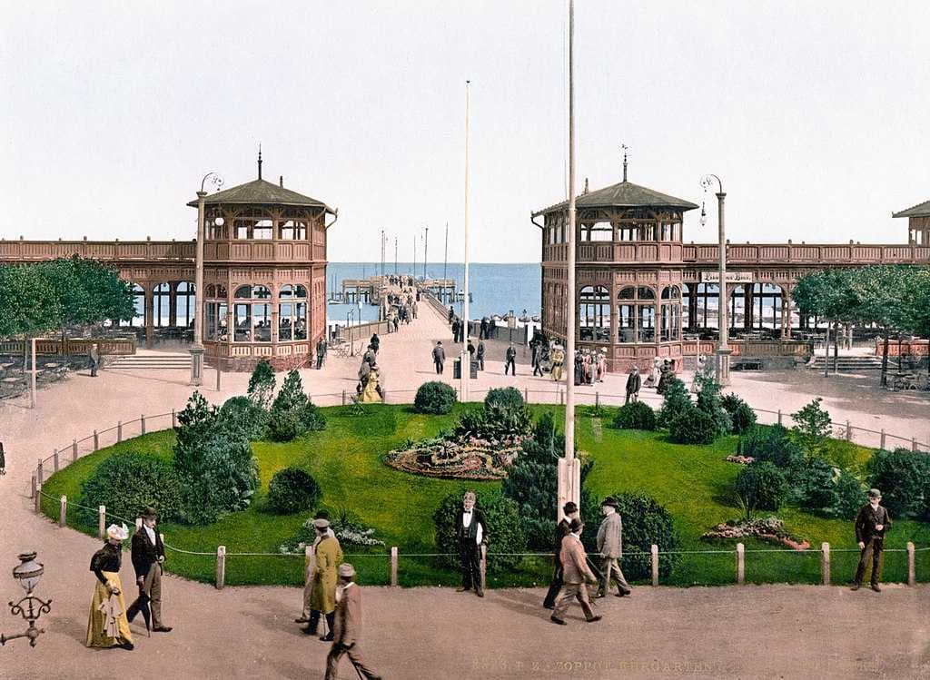 Late 19th-century view of the Sopot Pier