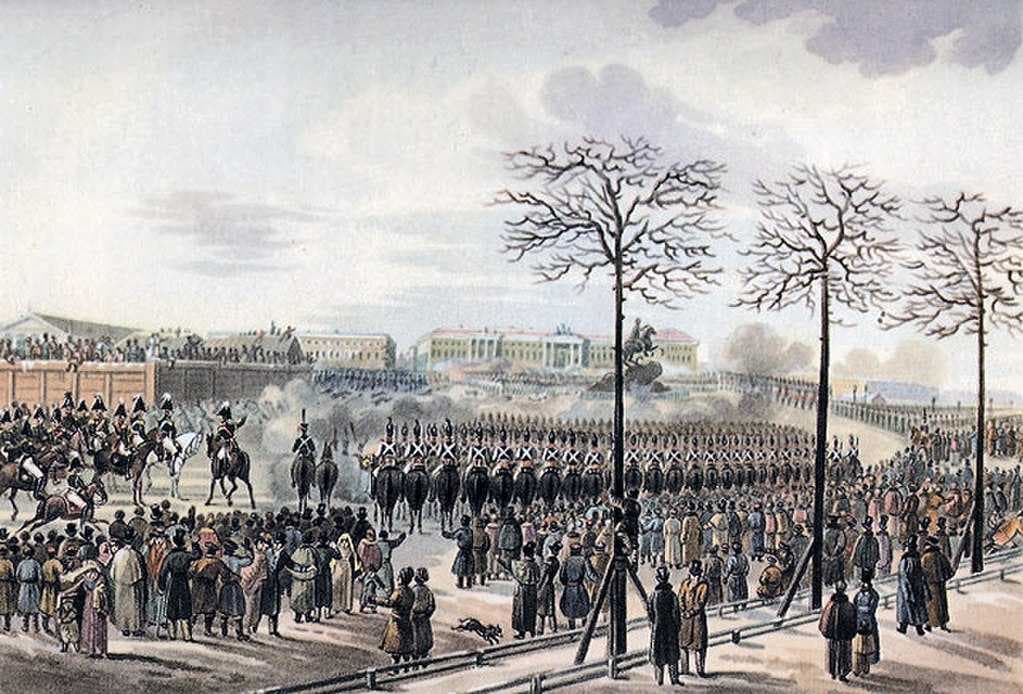 Decembrists at the Senate Square, December 26, 1825.