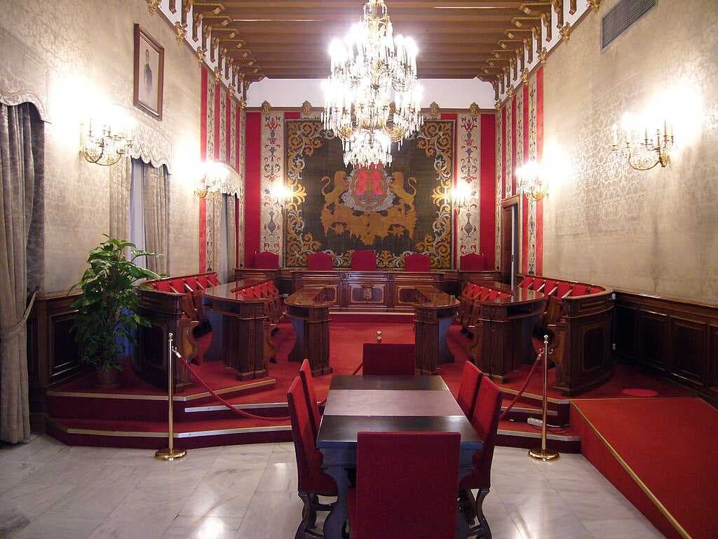 Plenary hall where the municipal council meets.