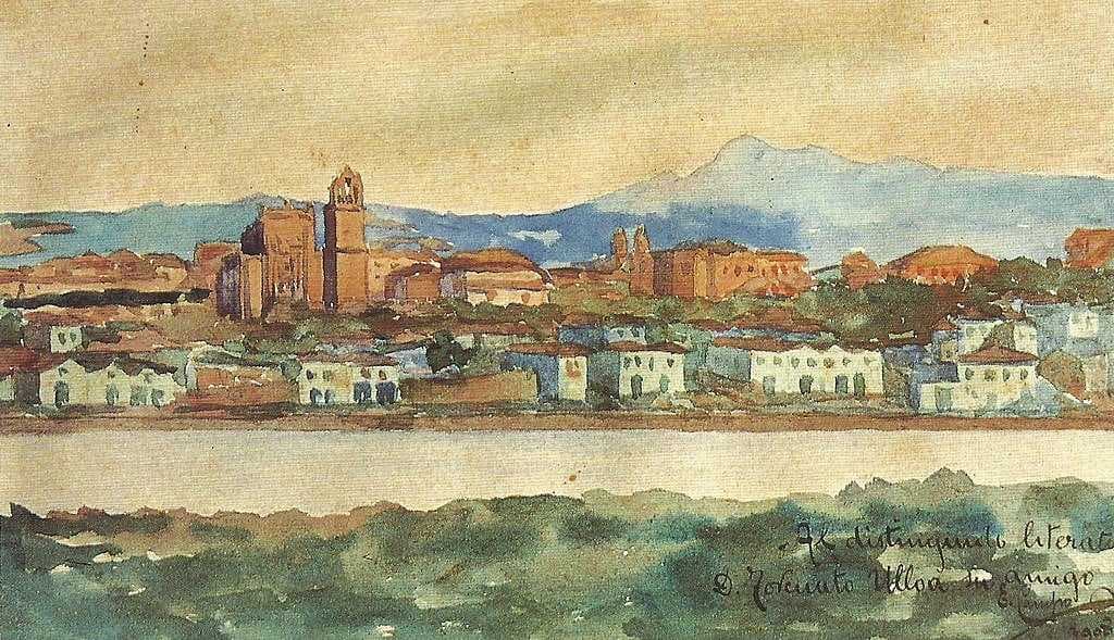 Pontevedra in 1908, by Enrique Campo
