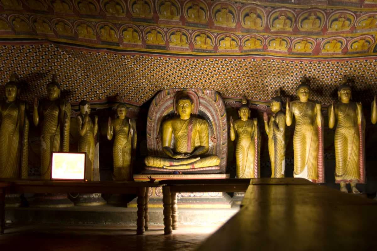 Inside the Dambulla Cave Temple