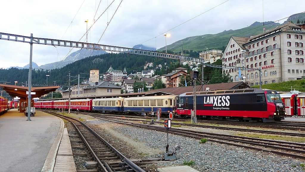 St. Moritz is a regional hub for trains and buses