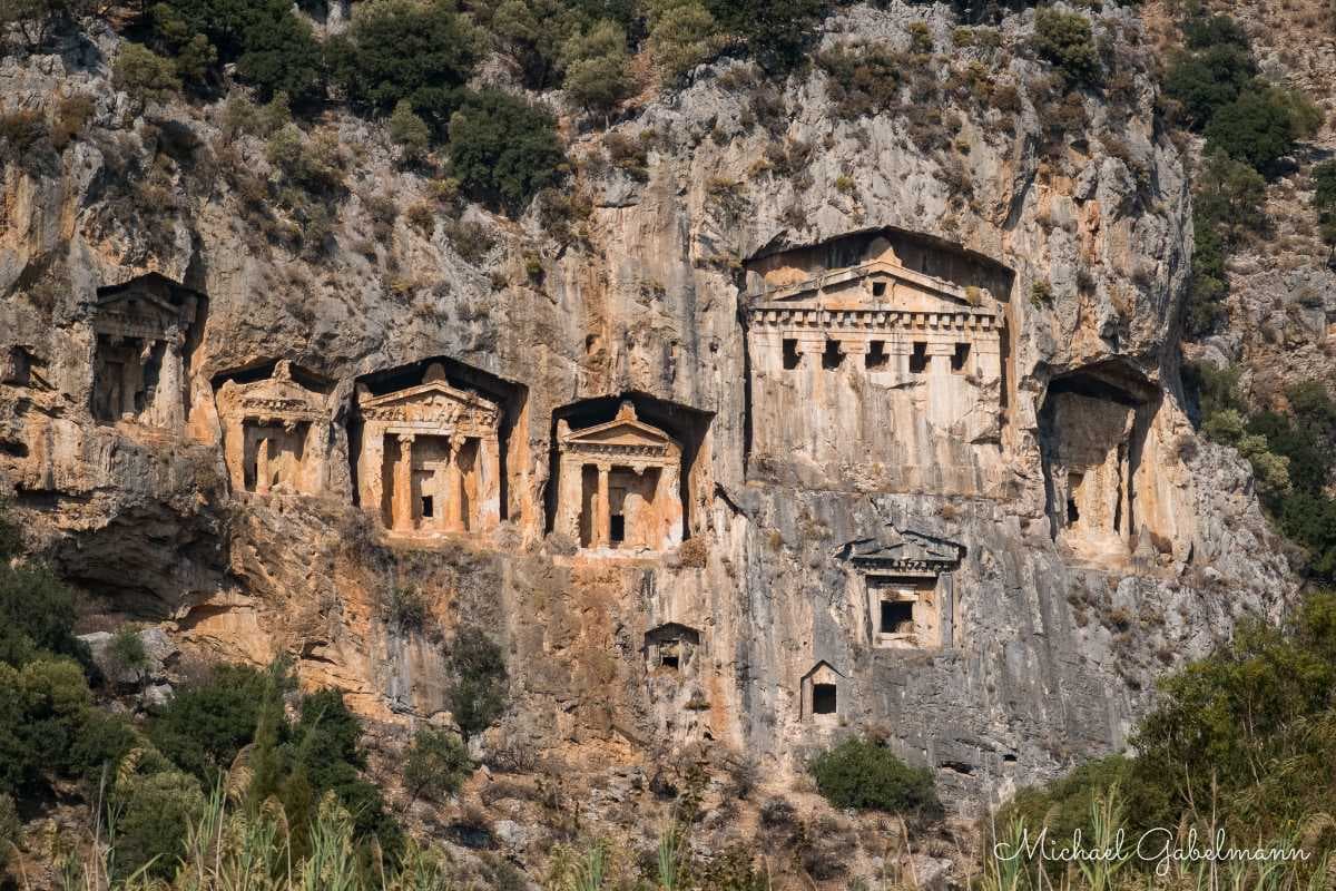 Kaunos is an archaeological site and ancient city of Turkey famous for its rock cut tombs