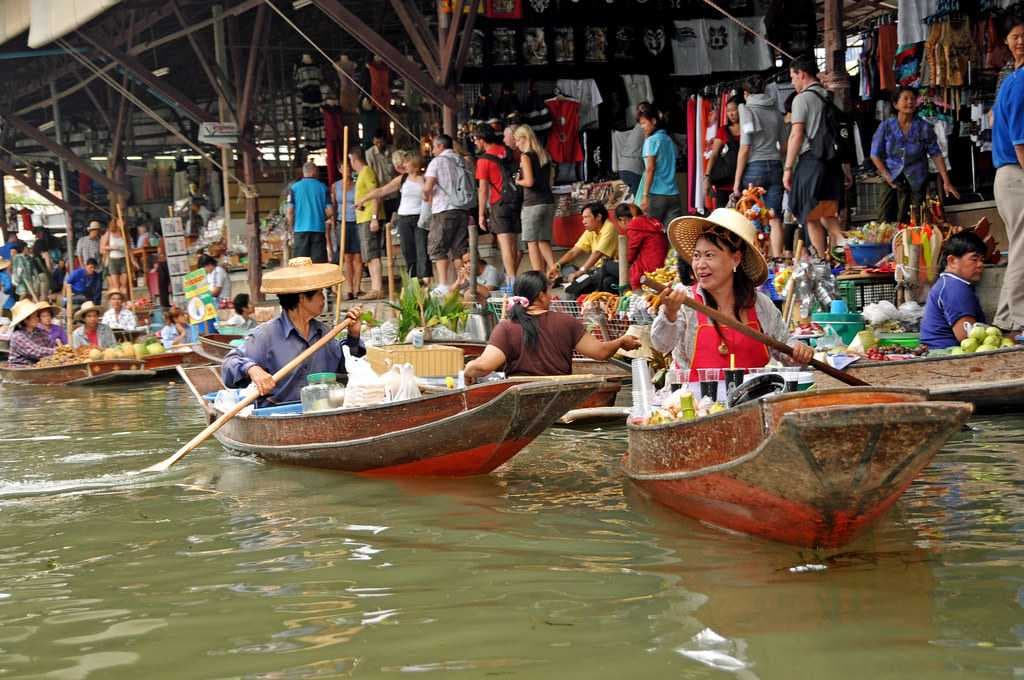 Ca Mau Floating Market - One can find Fresh Vegetables and Fruits
