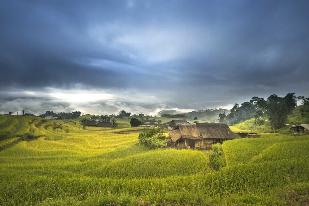 Lush Greenery of Lac and Pom Villages in Mai Chau