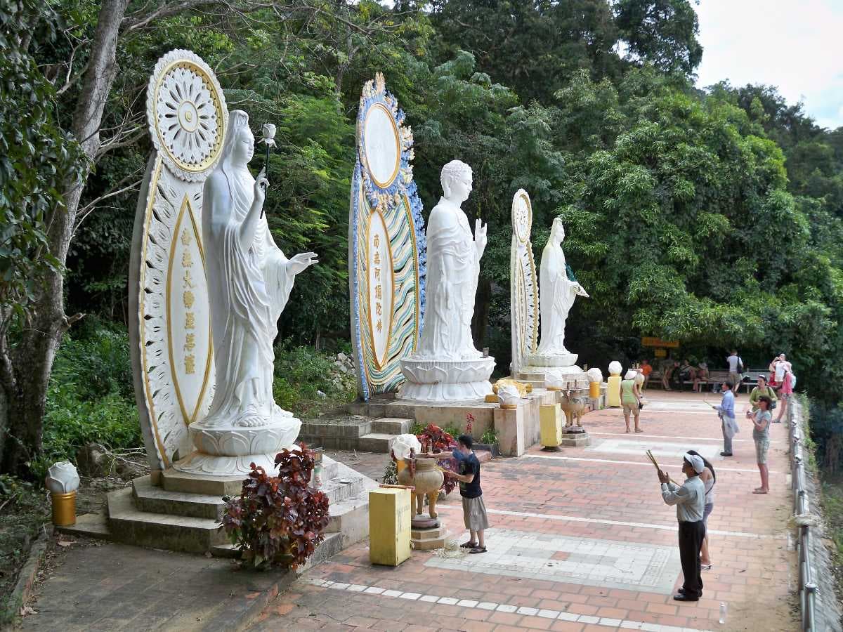 Statues at Pagoda, Ta Cu Mountains