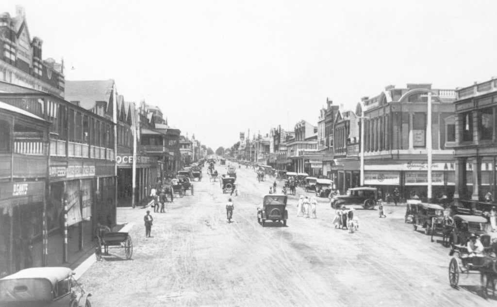 Ruthven Street, Toowoomba, Queensland, ca. 1928