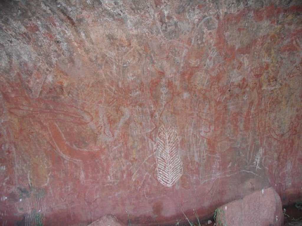 Aboriginal rock art at Uluru