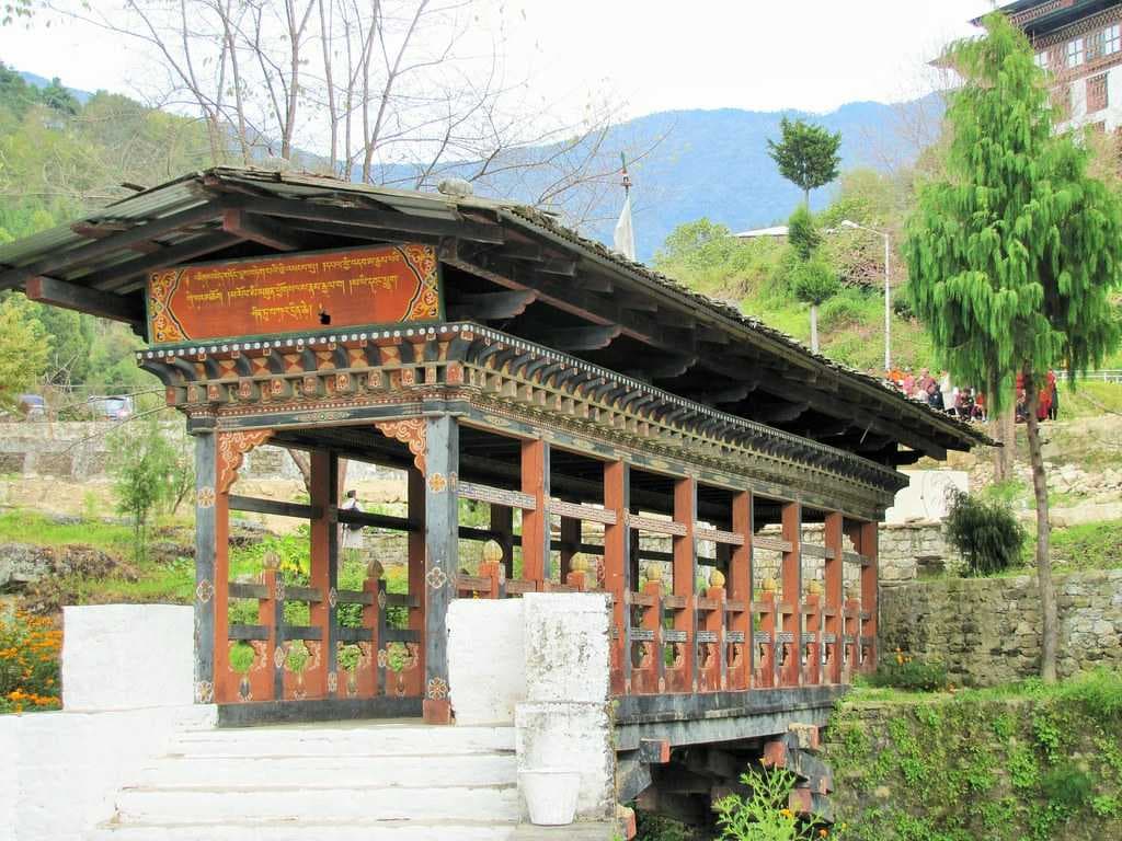 Covered Bridge Entrance at Trongsa Dzong