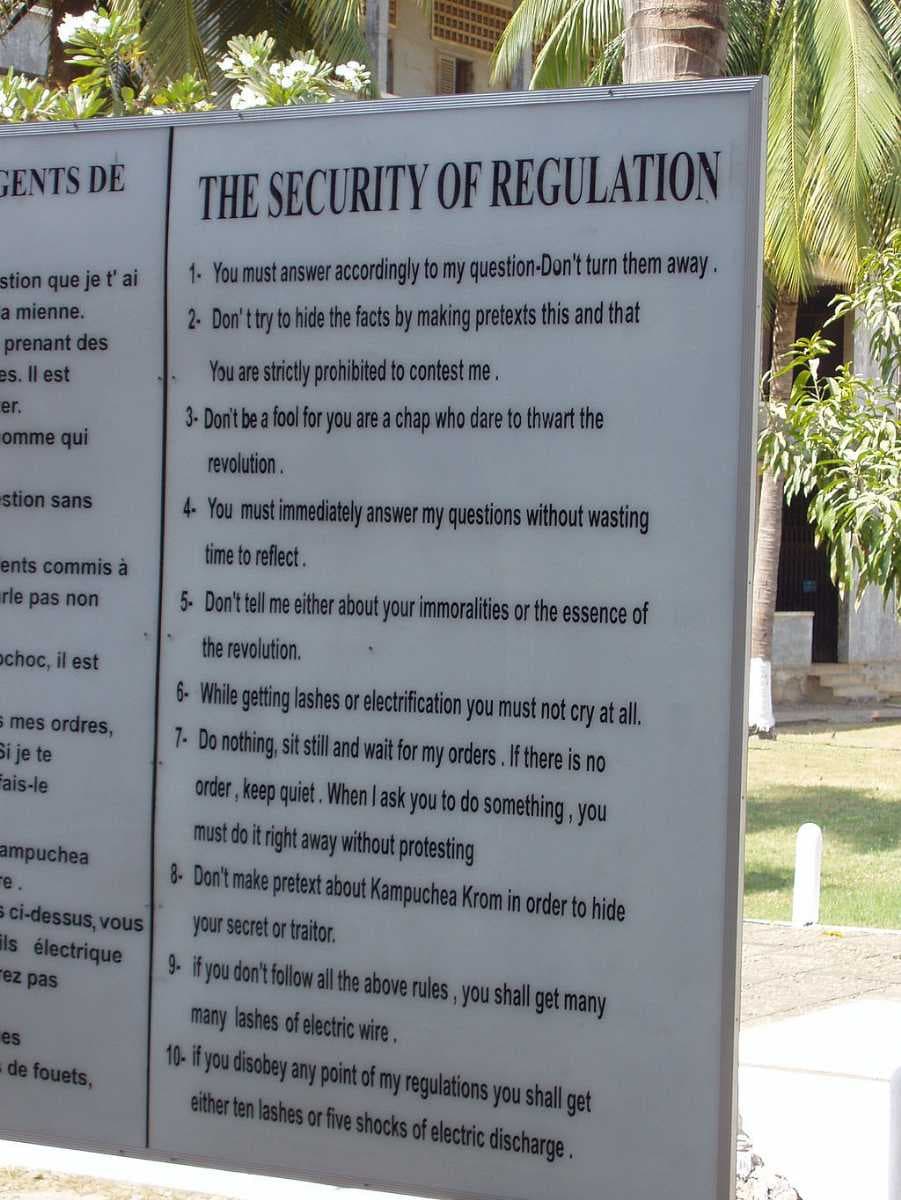 Concentration camp rules