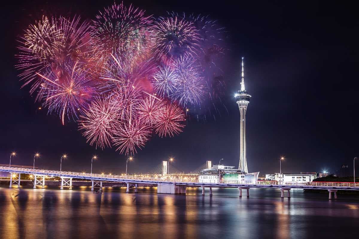 New Year Celebrations at Macau City, China