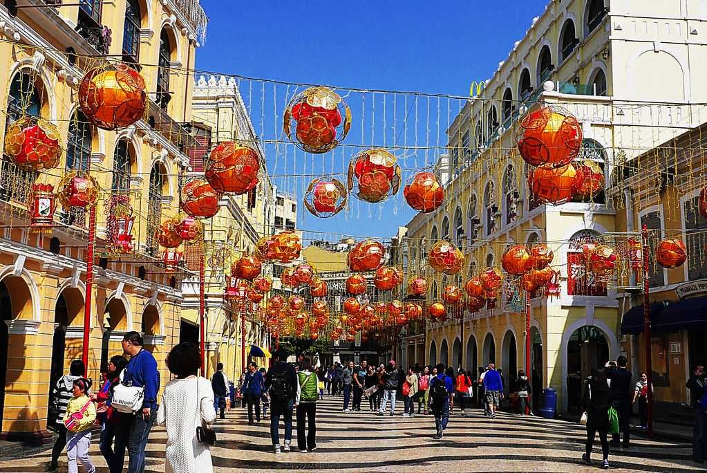 Senado Square during the Chinese New Year