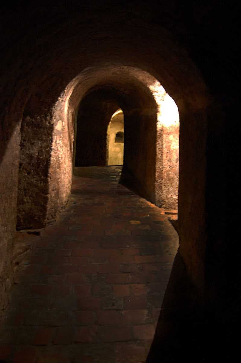 Internal corridors of the castle.