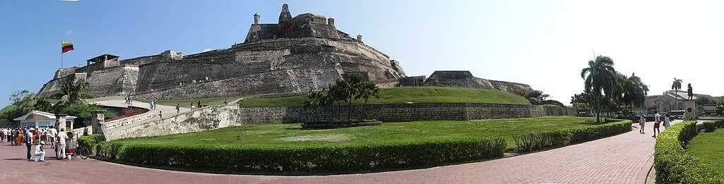 Panoramic of the Castillo San Felipe de Barajas.