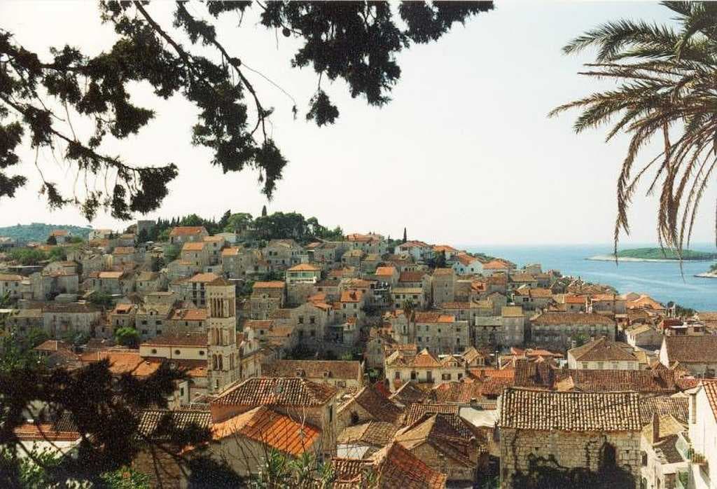 A view of the city of Hvar from the Castle