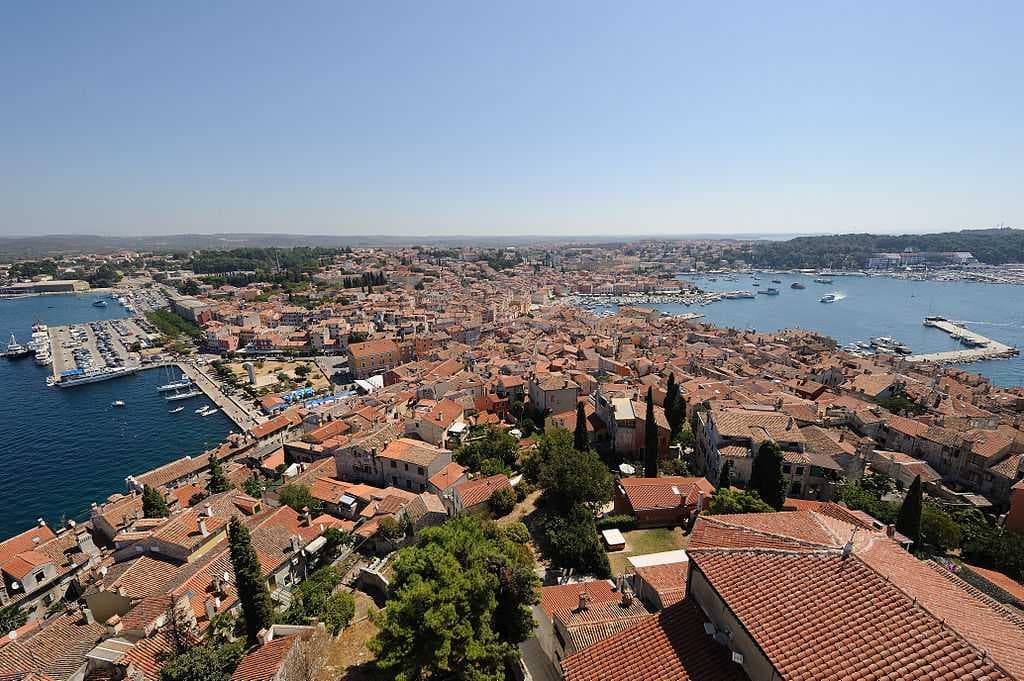 Rovinj-Rovigno, seen from Campanile of Saint Euphemia Church