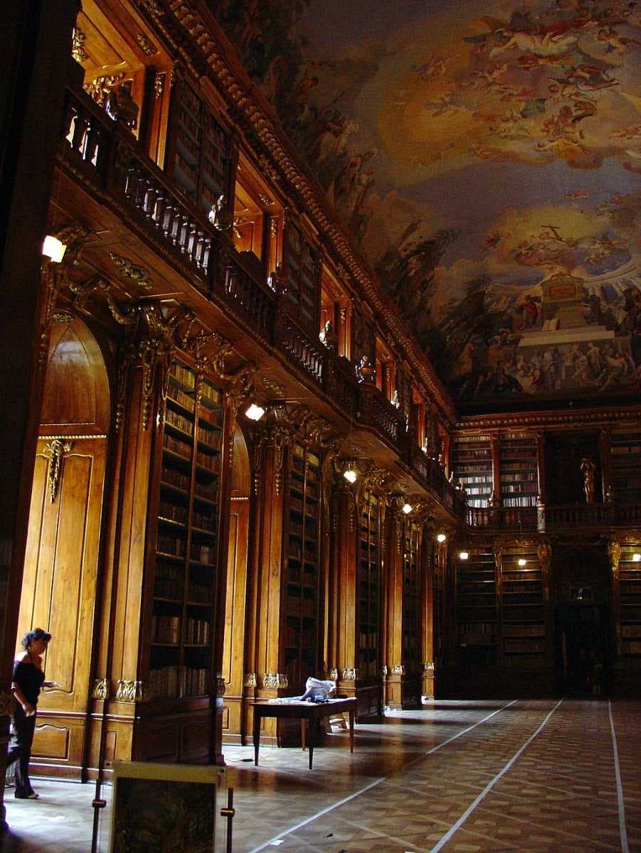 The Philosophical Hall, built for the books coming from the southern Moravian Louka Convent (abolished in 1784)