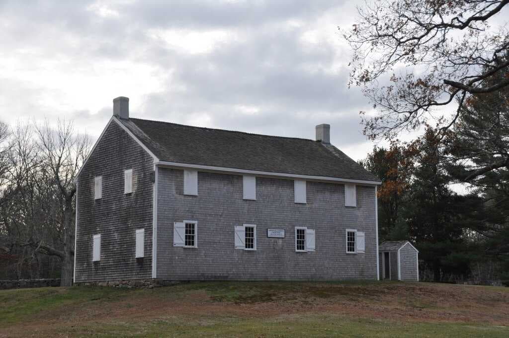 The Apponegansett Meeting House, built in 1791, is the oldest Quaker meeting house in southeastern Massachusetts. The site had been used by the Quaker community since at least 1699.