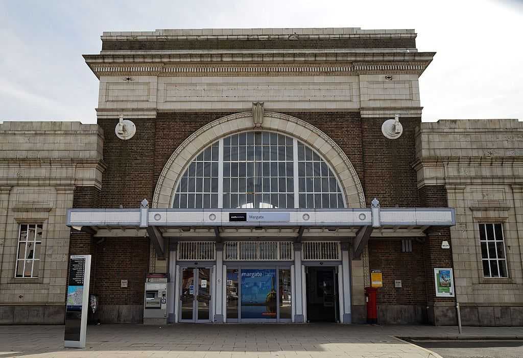 Margate railway station, which was constructed in 1926 to designs by Edwin Maxwell Fry
