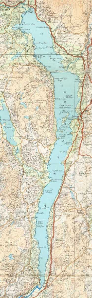 A map of the lake from 1925
