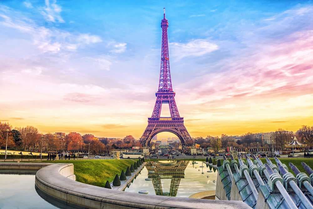 Picturesque View of Historic Eiffel Tower, Paris