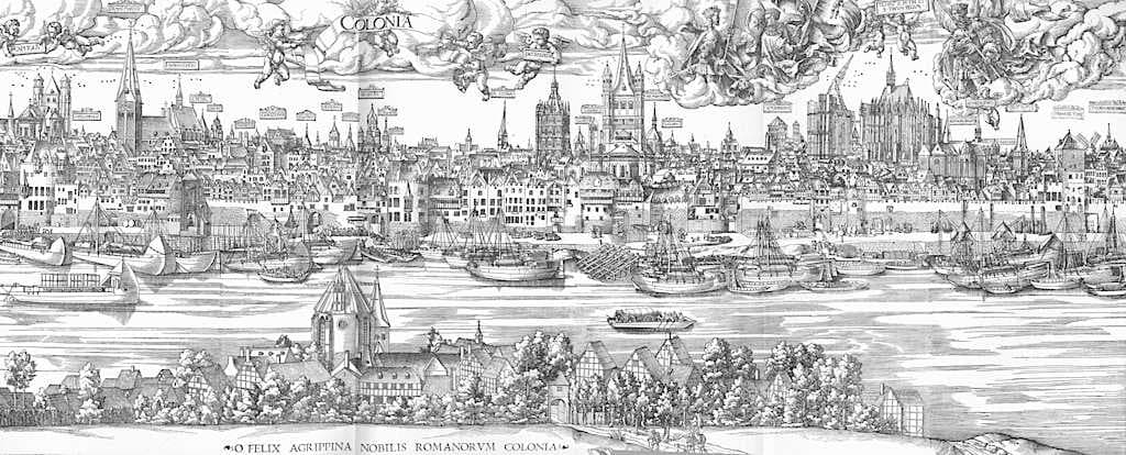Panorama of Cologne in 1530