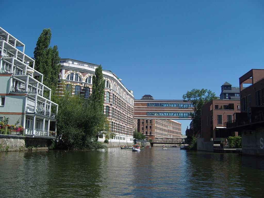 The White Elster in the Plagwitz district of Leipzig