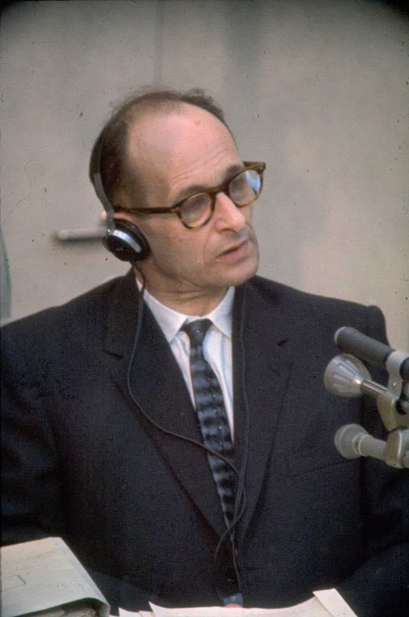 Adolf Eichmann on trial in 1961