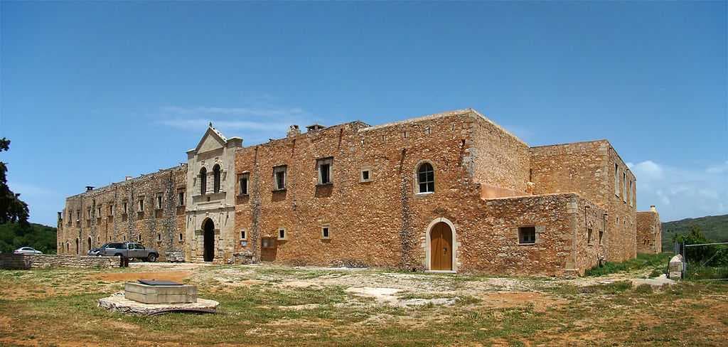 Western wall of the monastery