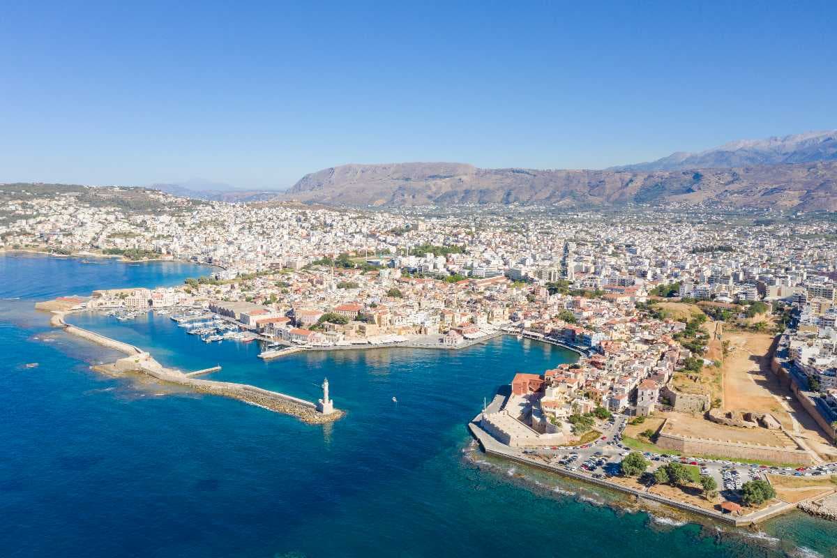 View of Old Venetian Harbor Chaina
